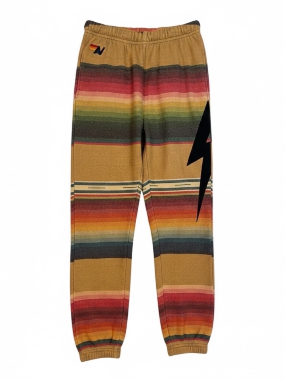 Aviator Nation Sweatpants Adult XS Serape Bolt RARE Joggers Stripe Pant